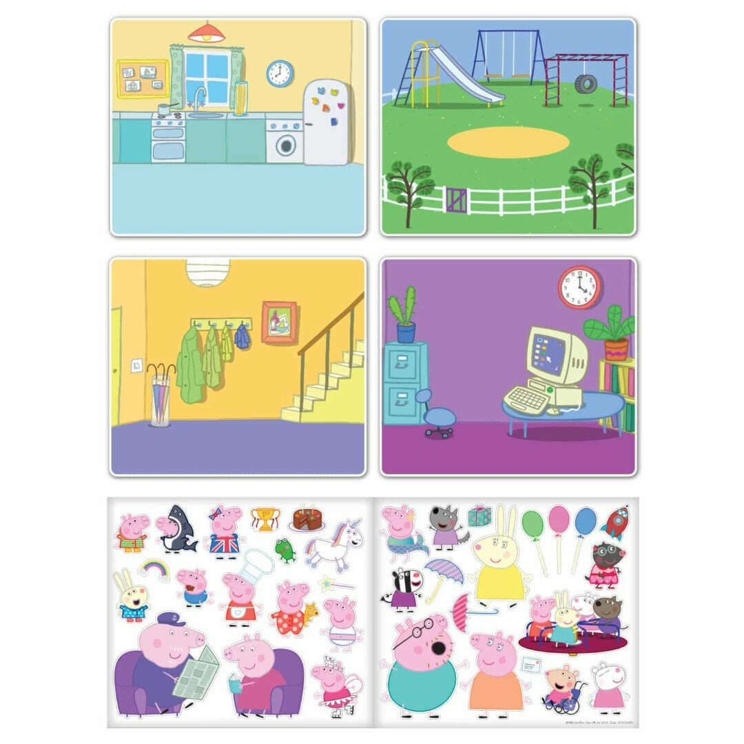 Toys N Tuck:Sticker Scenes Pack - Peppa Pig,Paper Projects