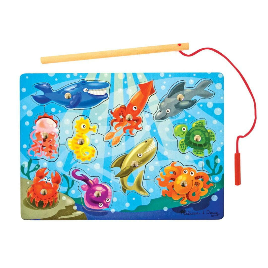 Toys N Tuck:Melissa & Doug Magnetic Fishing Puzzle Game,Melissa