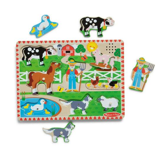 Toys N Tuck:Melissa & Doug Wooden Song Puzzle Old MacDonald's Farm,Melissa