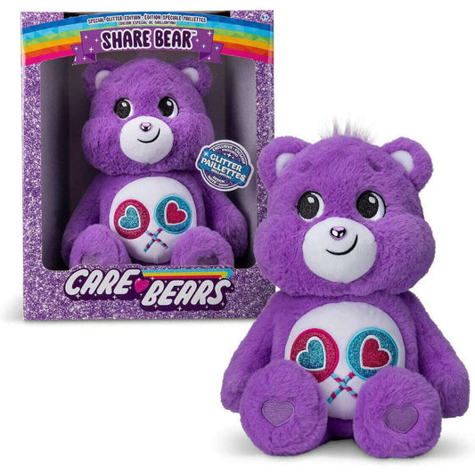 Toys N Tuck:Care Bears Glitter Paillettes - 14'' Share Bear,Care Bears