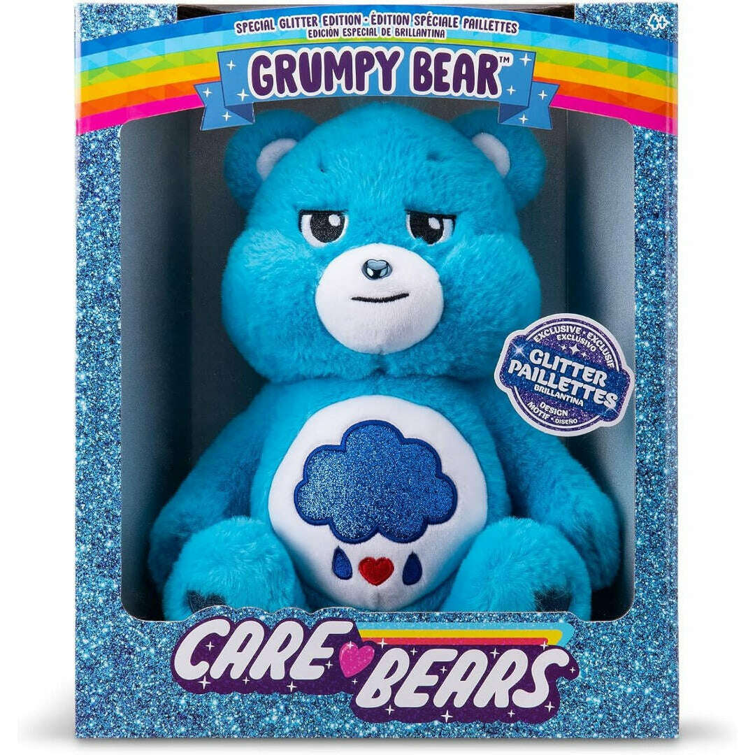 Toys N Tuck:Care Bears Glitter Paillettes - 14'' Grumpy Bear,Care Bears
