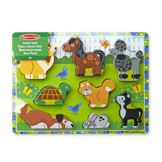 Toys N Tuck:Melissa & Doug Chunky Wooden Puzzle Pets,Melissa