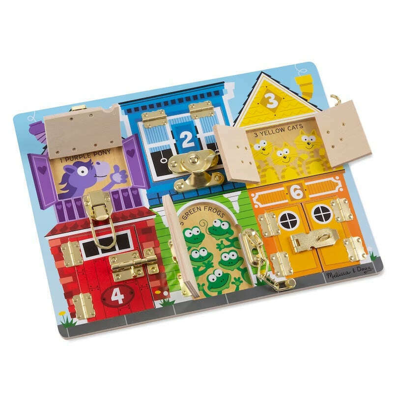 Toys N Tuck:Melissa & Doug Wooden Latches Board,Melissa