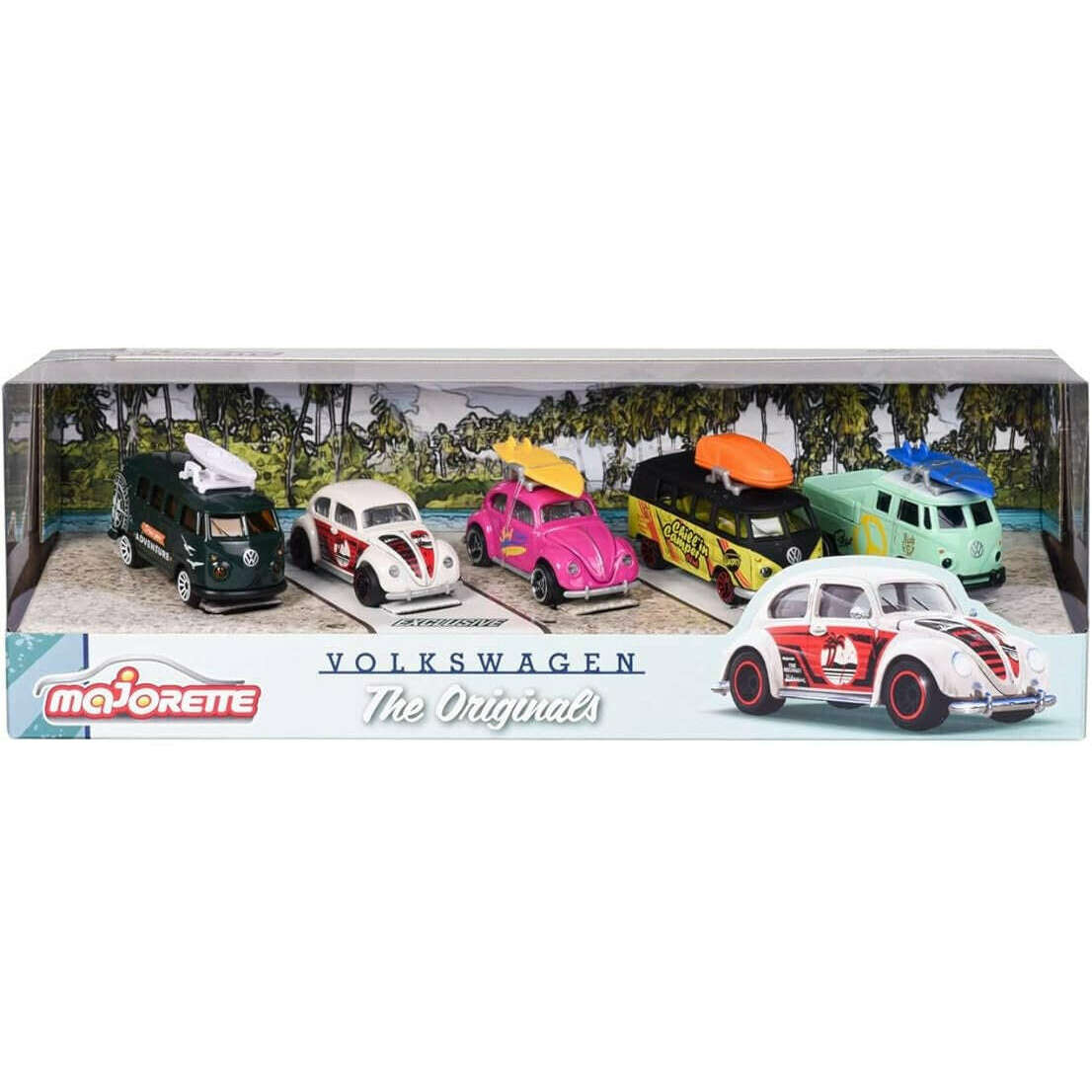 Toys N Tuck:Majorette 5 Pack Die-cast Volkswagen The Originals,Majorette
