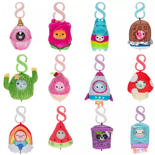 Toys N Tuck:Squishmallows Squishville Mystery Mini Style & Play Clips,Squishmallows