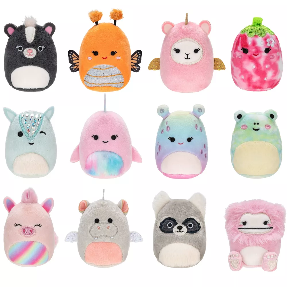 Toys N Tuck:Squishmallows Squishville Mystery Mini Style & Play Clips,Squishmallows