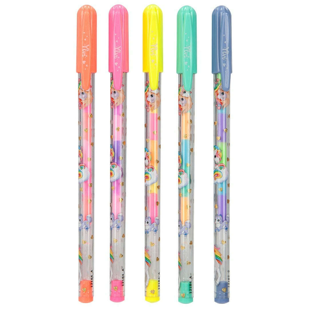 Toys N Tuck:Depesche Ylvi Gel Pen Rainbow Colours Set,Ylvi