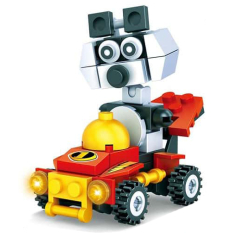 Toys N Tuck:Cartoon Animal Karting Brick Set,Star Tribe