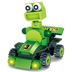 Toys N Tuck:Cartoon Animal Karting Brick Set,Star Tribe