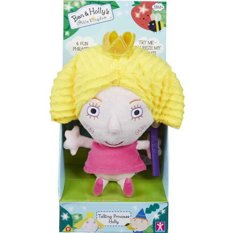 Toys N Tuck:Ben & Holly 7 Inch Talking Princess Holly Plush,Ben
