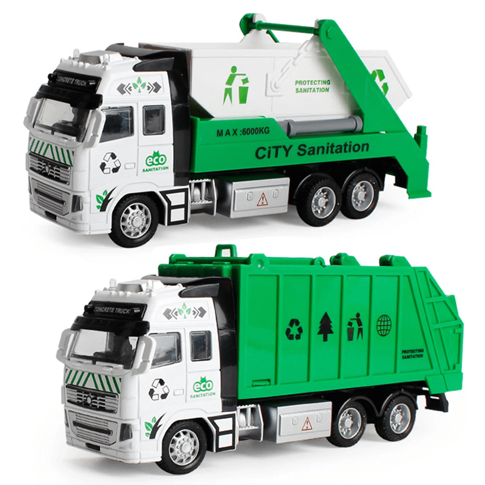 Toys N Tuck:Die Cast Pull Back Recycling Lorry,Kandy Toys
