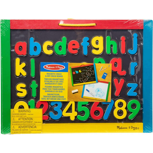 Toys N Tuck:Melissa & Doug Magnetic Chalkboard & Dry-Erase Board,Melissa