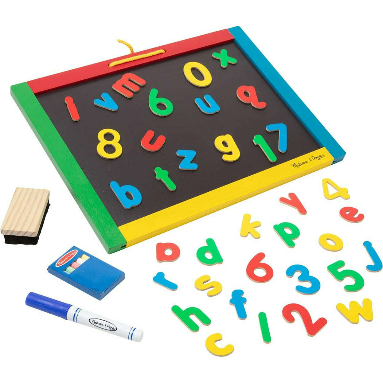 Toys N Tuck:Melissa & Doug Magnetic Chalkboard & Dry-Erase Board,Melissa
