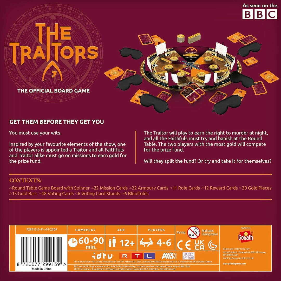 Toys N Tuck:The Traitors - Official Board Game,The Traitors