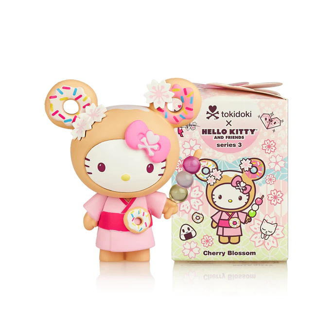 Tokidoki online Hello Kitty Donutella Blossom 2x Keychains Japan RESERVED