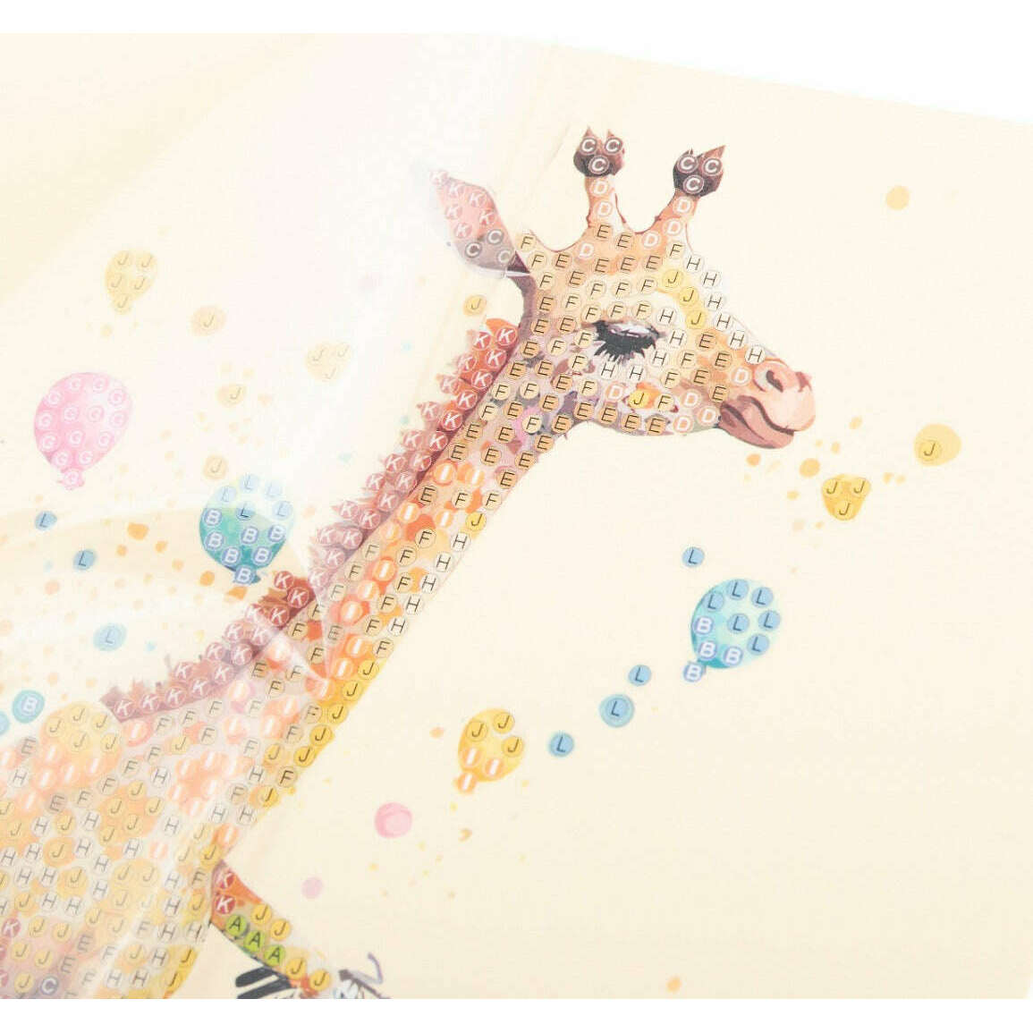 Toys N Tuck:Crystal Art Card Kit - Cute Baby Giraffe,Crystal Art
