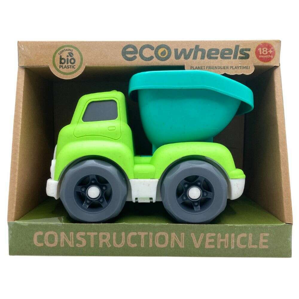 Toys N Tuck:Eco Wheels Bioplastic 16cm Construction Vehicles,Eco Wheels