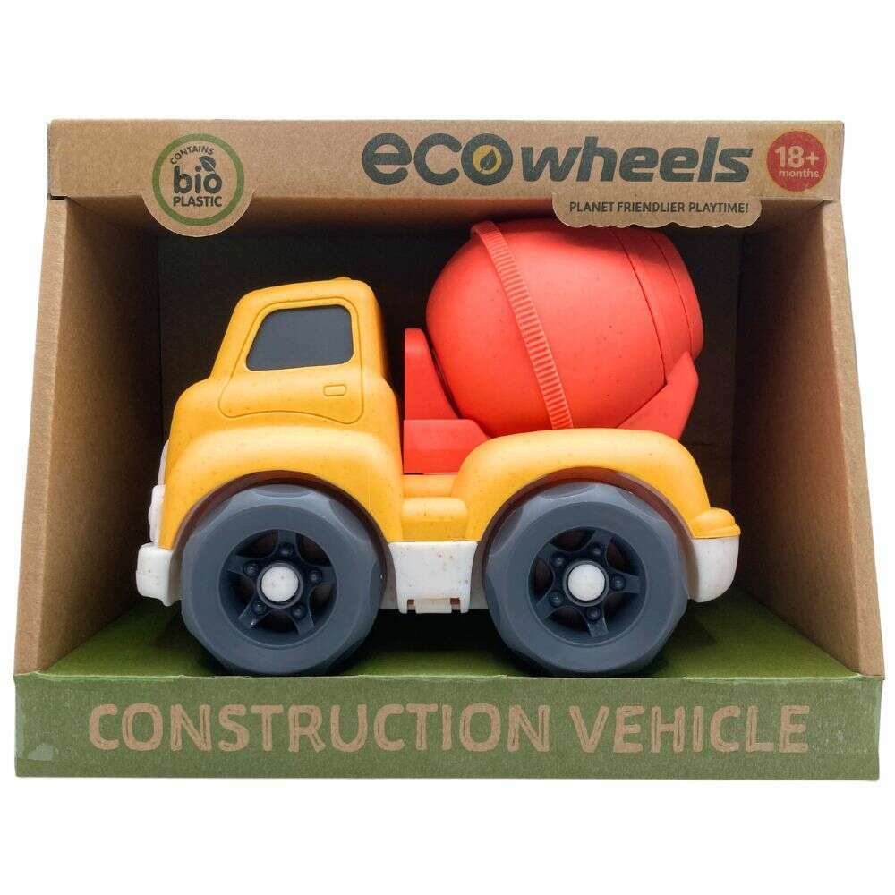 Toys N Tuck:Eco Wheels Bioplastic 16cm Construction Vehicles,Eco Wheels