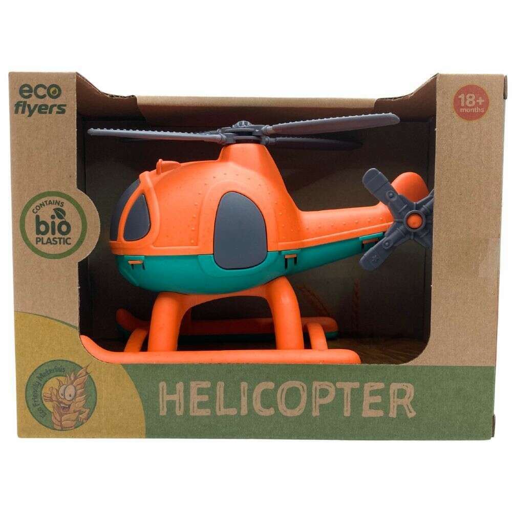 Toys N Tuck:Eco Flyers Bioplastic 20cm Helicopter,Eco Flyers