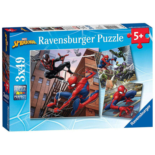 Toys N Tuck:Ravensburger 3 x 49pc Puzzles Marvel Spider-man,Marvel