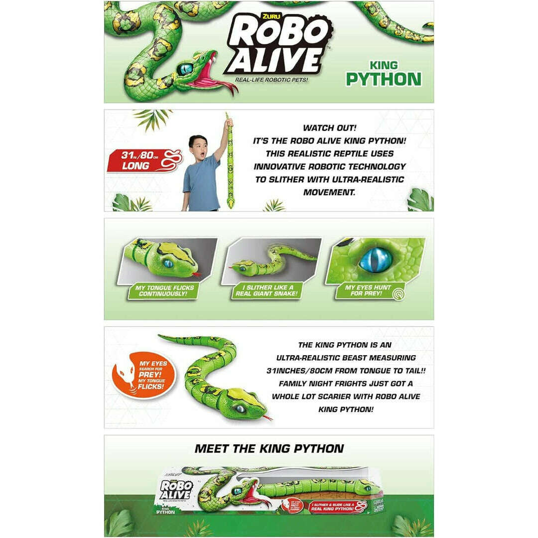 Toys N Tuck:Robo Alive King Python,Robo Alive