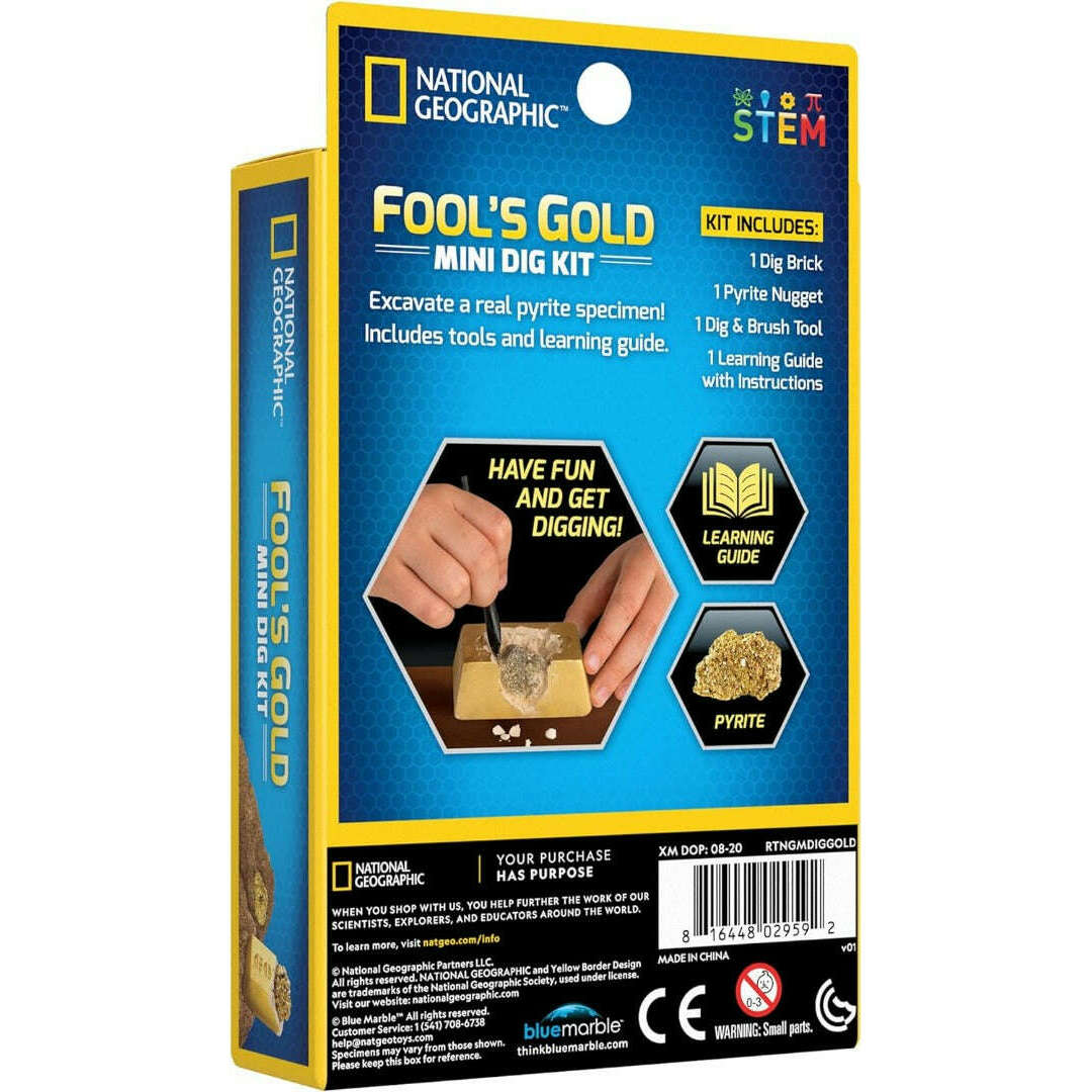 Toys N Tuck:National Geographic - Fool's Gold Mini Dig Kit,National Geographic