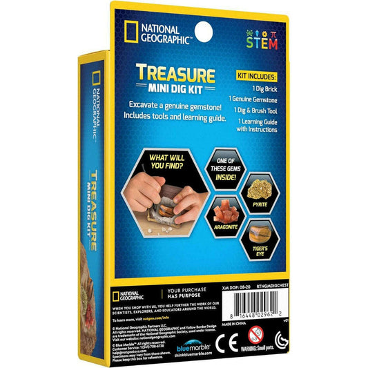 Toys N Tuck:National Geographic - Treasure Mini Dig Kit,National Geographic