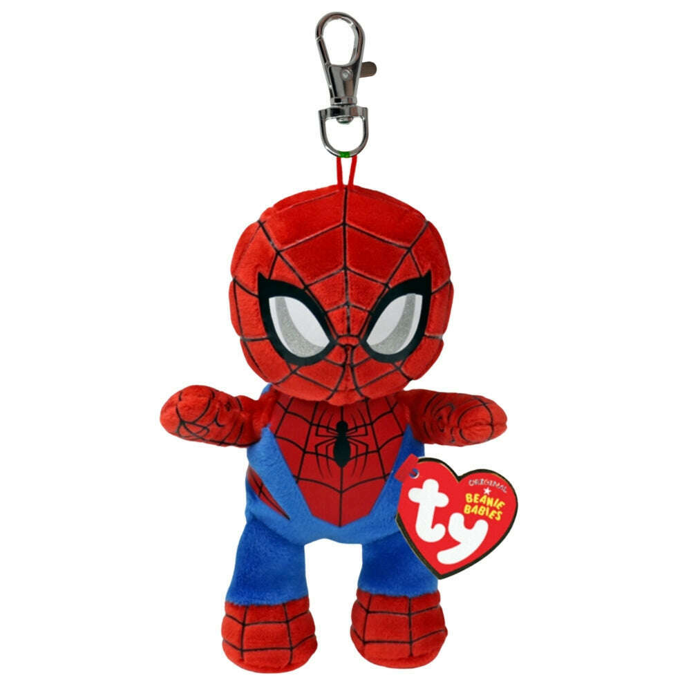 Ty Beanie Babies Marvel Clips Spider man Toys N Tuck