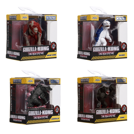 Toys N Tuck:Jada 2.5 inch Metalfigs Godzilla x Kong The New Empire,Monsterverse
