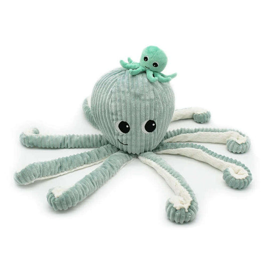 Toys N Tuck:Ptipotos Plush Mint Green Octopus with Baby,Ptipotos