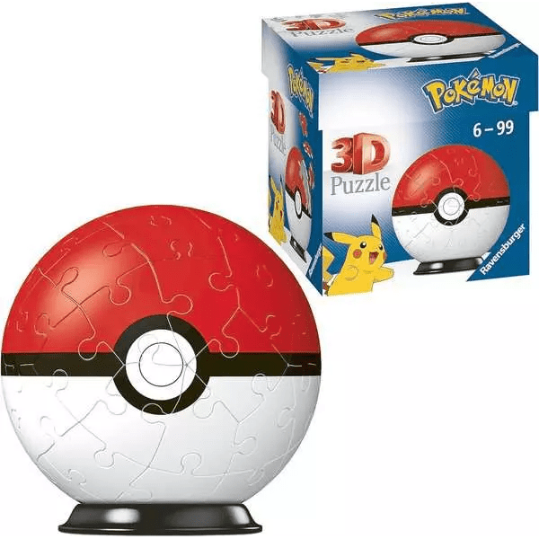 Toys N Tuck:Ravensburger 3D 54pc Puzzle Pokemon Poke Ball,Pokemon