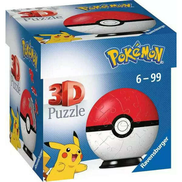 Toys N Tuck:Ravensburger 3D 54pc Puzzle Pokemon Poke Ball,Pokemon