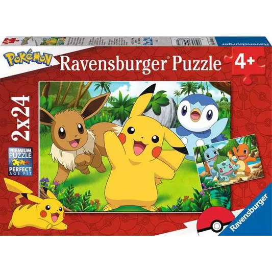 Toys N Tuck:Ravensburger 2 x 24pc Puzzles Pokemon,Pokemon