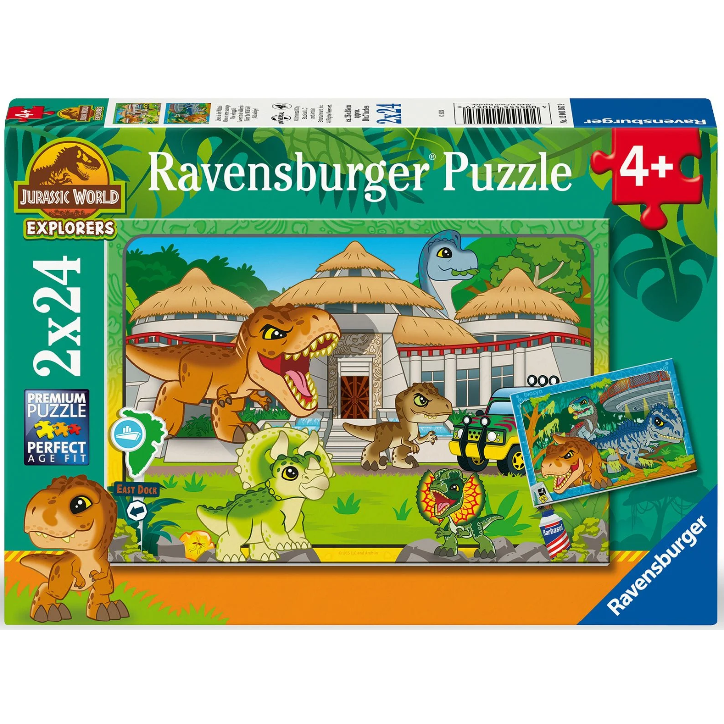 Toys N Tuck:Ravensburger 2 x 24pc Puzzles Jurassic World Explorers,Jurassic World