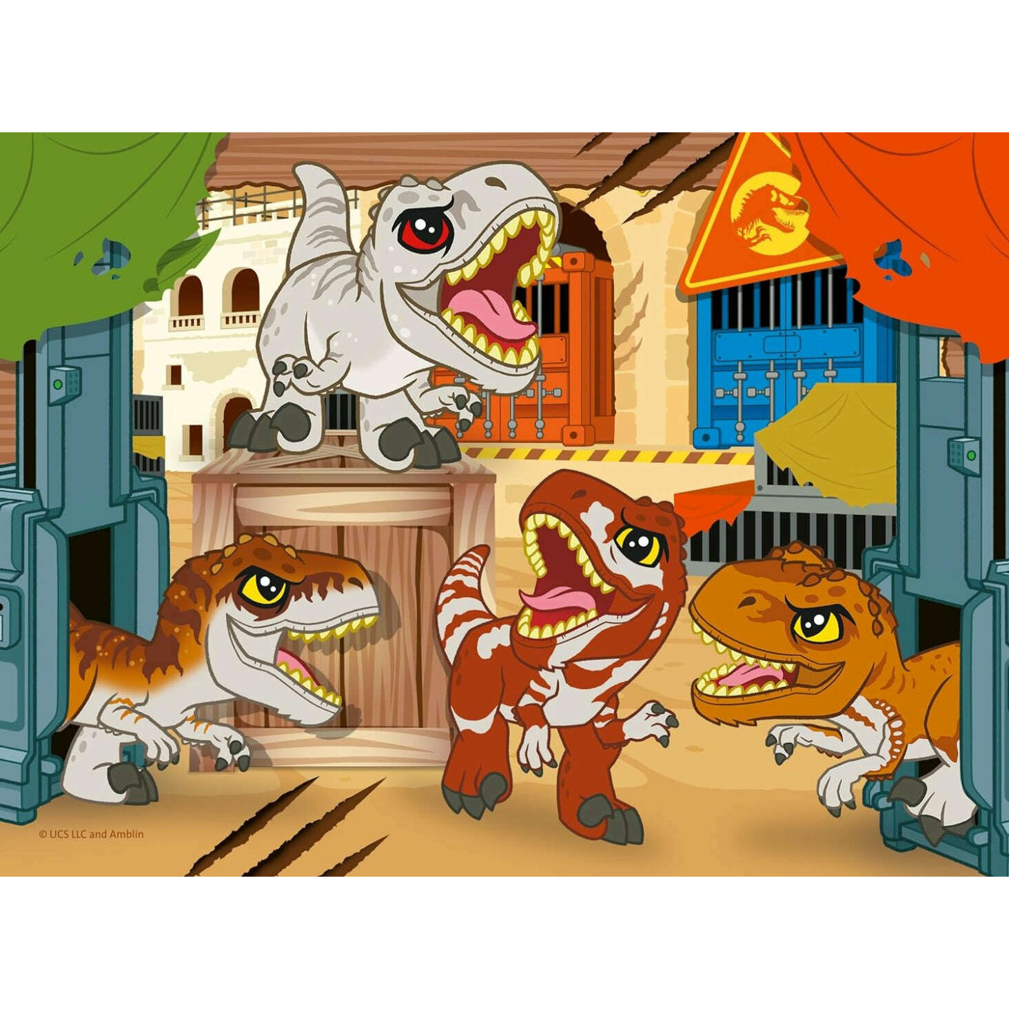 Toys N Tuck:Ravensburger 4 Puzzles in a Box Jurassic World Explorers,Jurassic World