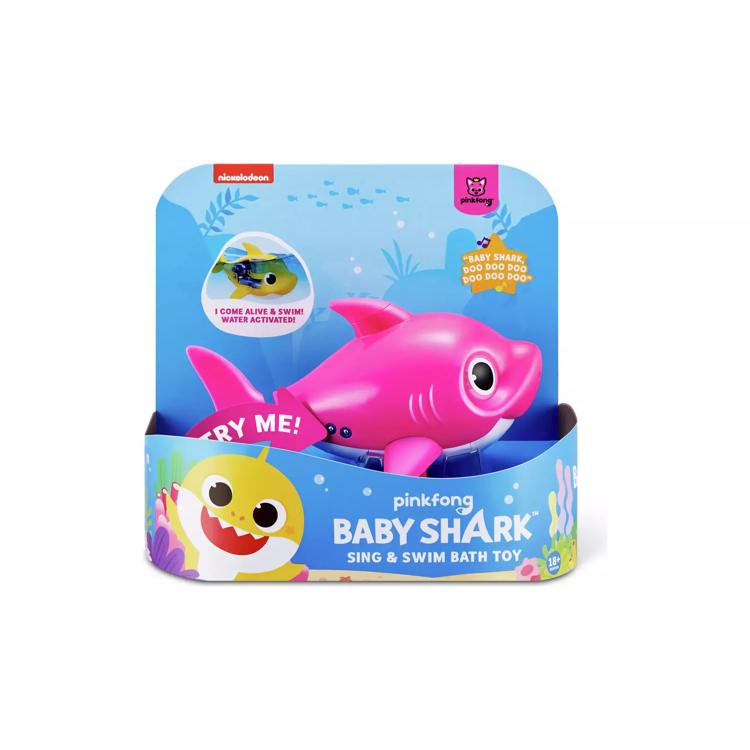 Baby Shark Sing Swim Bath Toy Mummy Shark