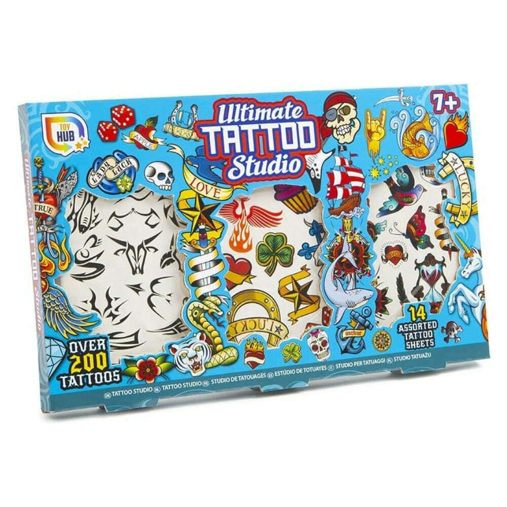 Toys N Tuck:Toy Hub Ultimate Tattoo Studio Blue,RMS International
