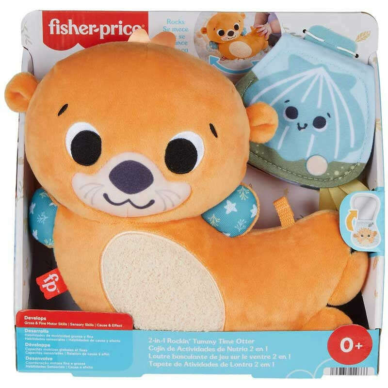 Toys N Tuck:Fisher Price 2 in 1 Rockin' Tummy Time Otter,Fisher Price