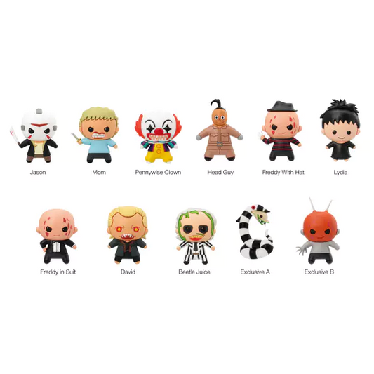 Toys N Tuck:Warner Brothers Horror 3D Foam Bag Clip Series 1,Warner Brothers