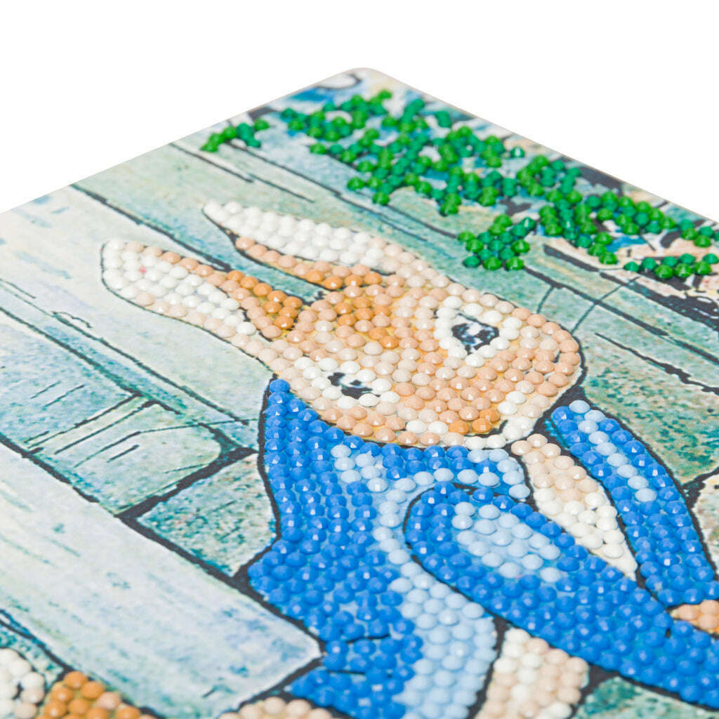Toys N Tuck:Crystal Art Card Kit - Peter Rabbit Under The Gate,Crystal Art