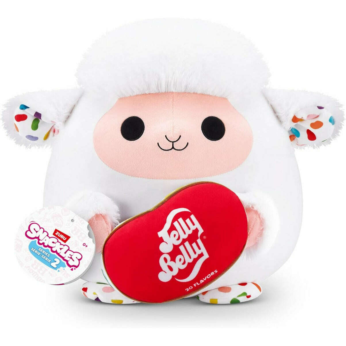 Snackles Series 2 Plush Barbra The Lamb With Jelly Belly