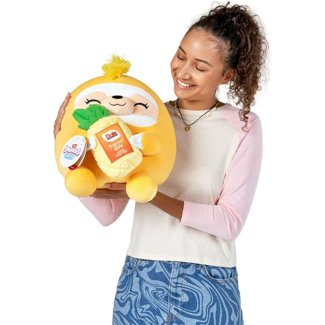 Toys N Tuck:Snackles Series 2 Large Plush Sandy The Sloth With Dole Pineapple,Snackles