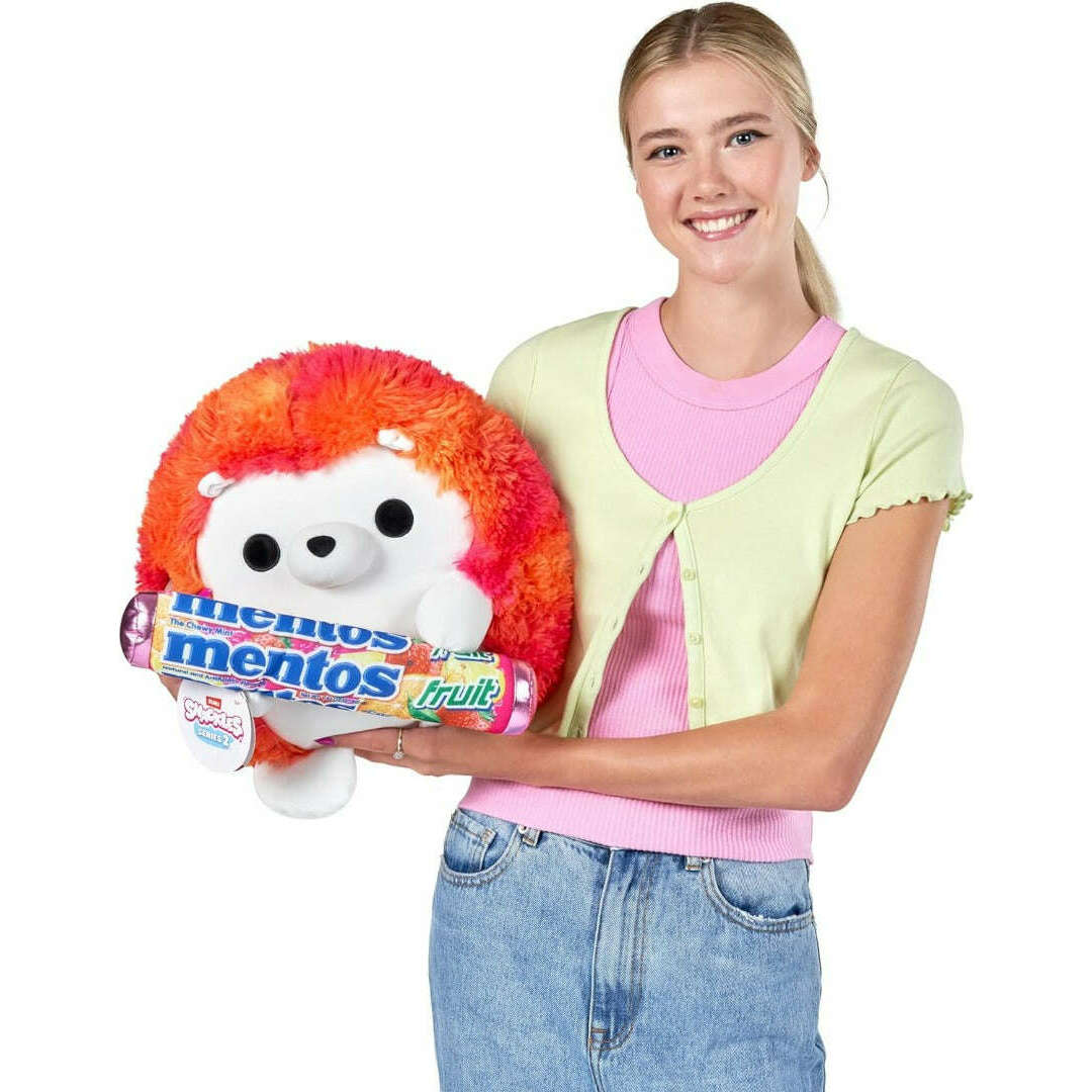 Toys N Tuck:Snackles Series 2 Large Plush Heidi The Hedgehog With Mentos Fruits,Snackles