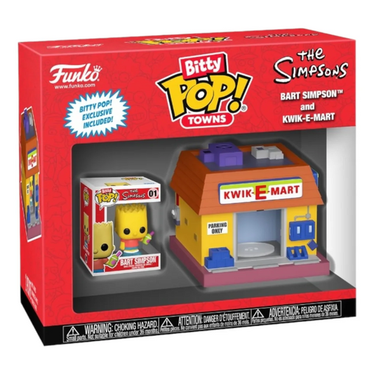 Toys N Tuck:Bitty Pop! Towns Bart Simpson and Kwik-E-Mart,Funko