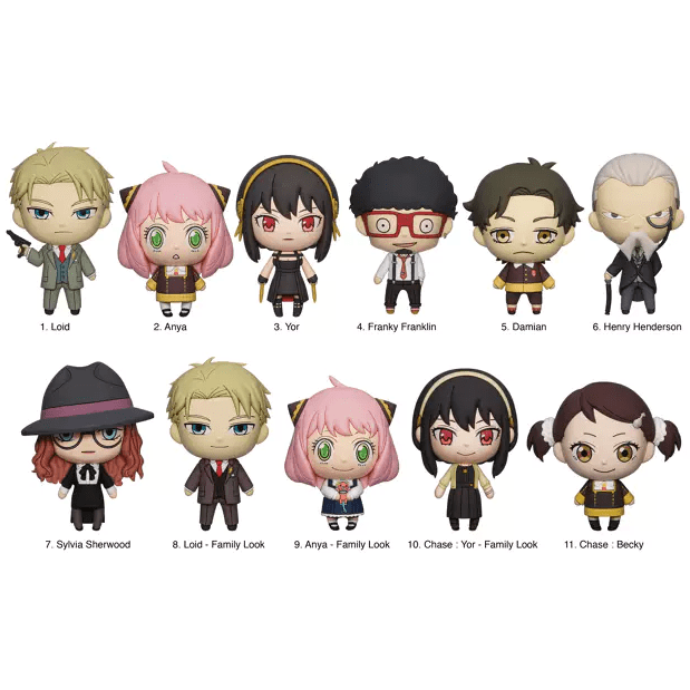 Toys N Tuck:Spy X Family 3D Foam Bag Clip Series 1,Spy x Family