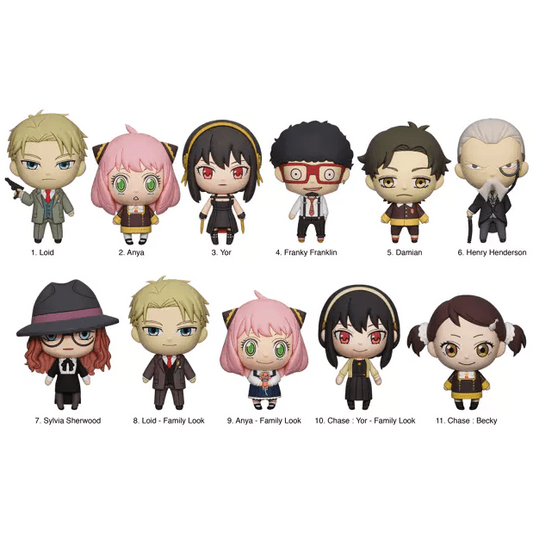 Toys N Tuck:Spy X Family 3D Foam Bag Clip Series 1,Spy x Family