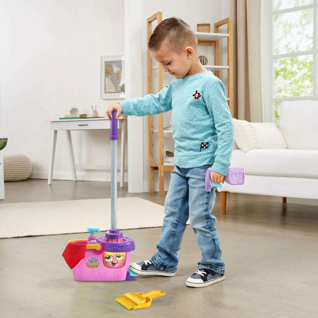 Toys N Tuck:LeapFrog Clean Sweep Mop & Bucket (Pink),Leap Frog