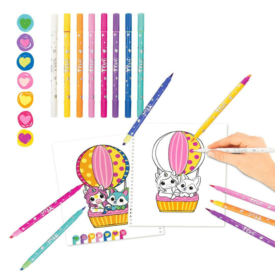 Toys N Tuck:Depesche Ylvi Create Your Unicorn Colouring Book With Pen Set,Ylvi