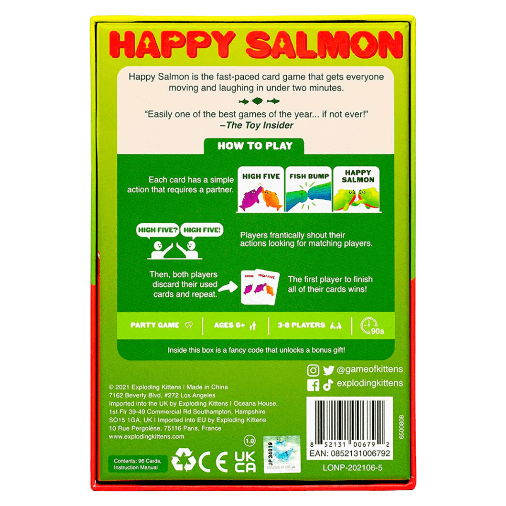 Toys N Tuck:Happy Salmon Party Game,Asmodee