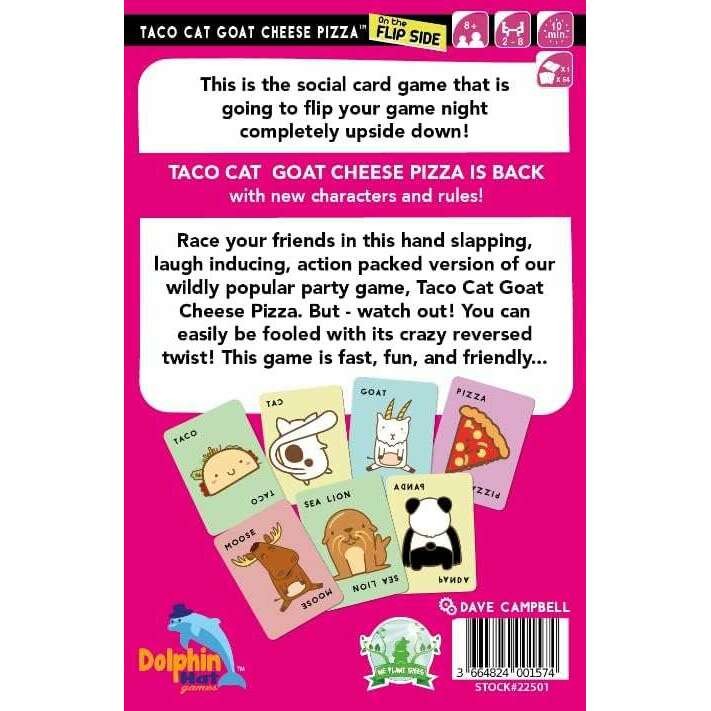 Toys N Tuck:Taco Cat Goat Cheese Pizza On The Flip Side Card Game,Asmodee